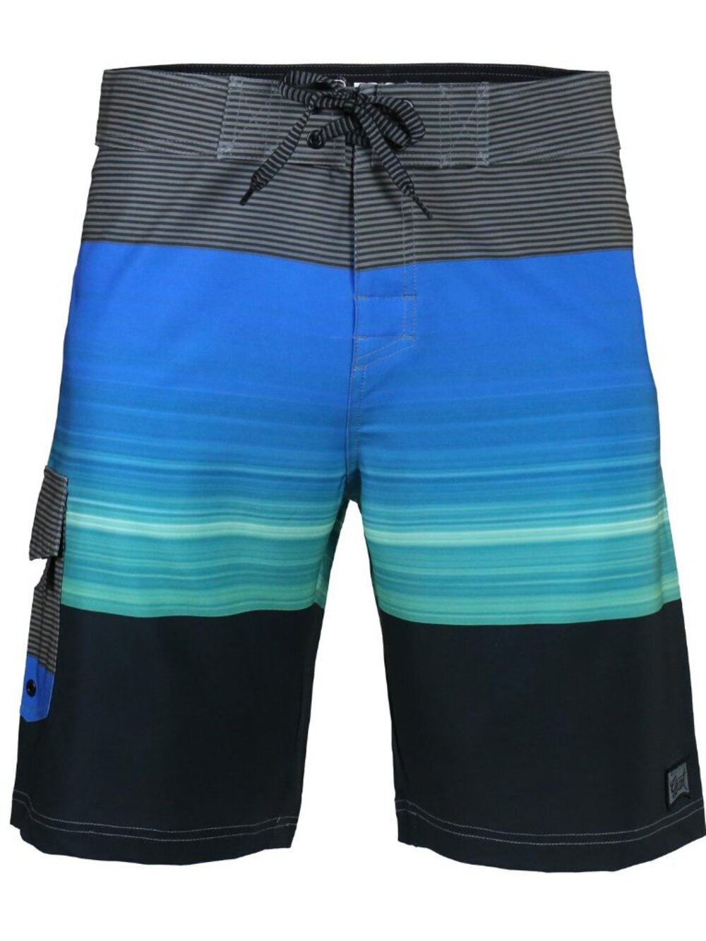 Polyester Spandex Blend Men's Swim Trunk with Pocket no Liner